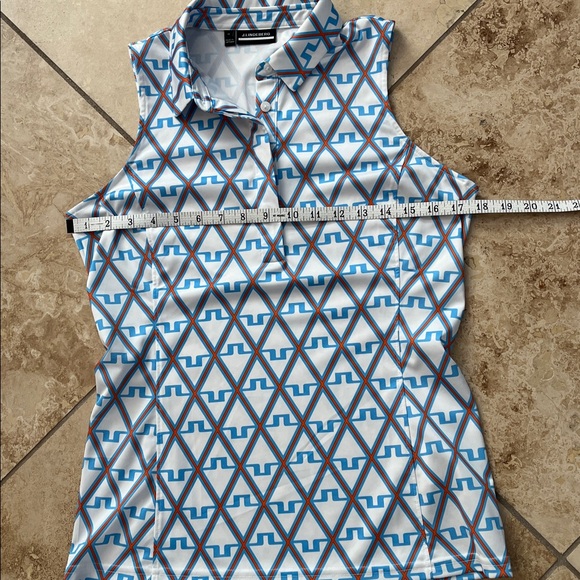 J. Lindeberg Geometric Pattern Sleeveless Top and Skirt M - Picture 10 of 13